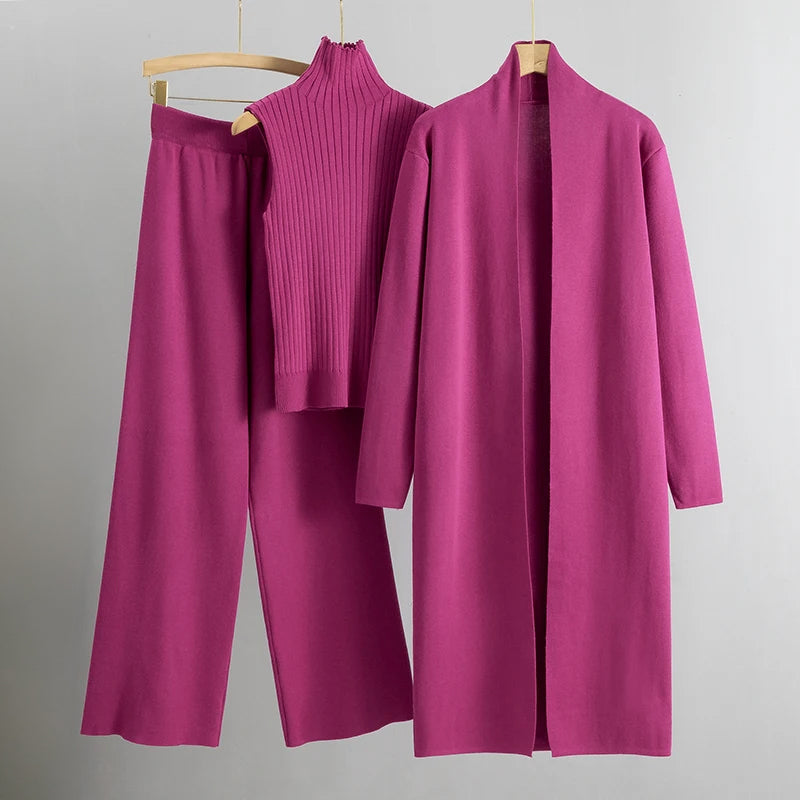 Women's Elegant Three-Piece Co-Ord – Coordinated Outfit Set