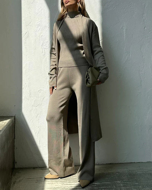 Women's Elegant Three-Piece Co-Ord – Coordinated Outfit Set