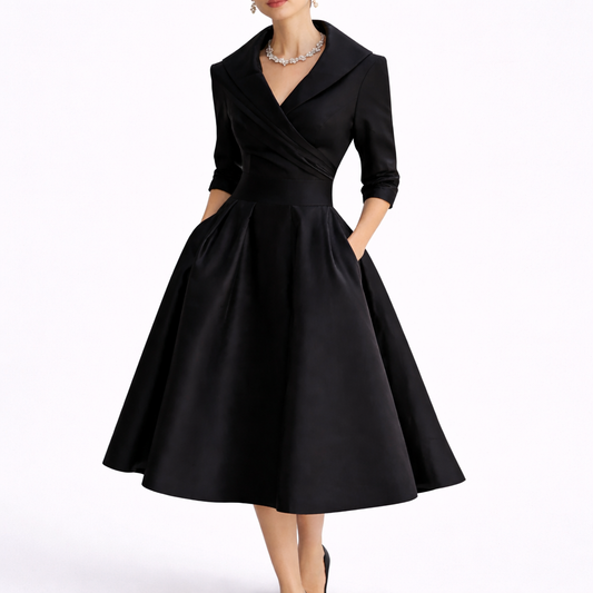Chic Midi Dress – Women's Structured Occasion Dress