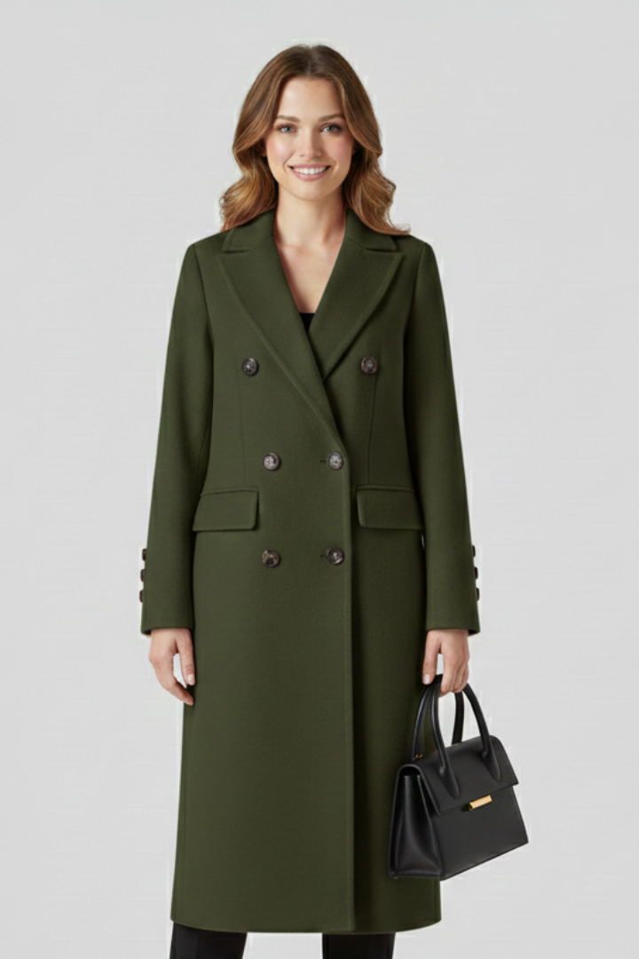 Women's classic coat – side detail