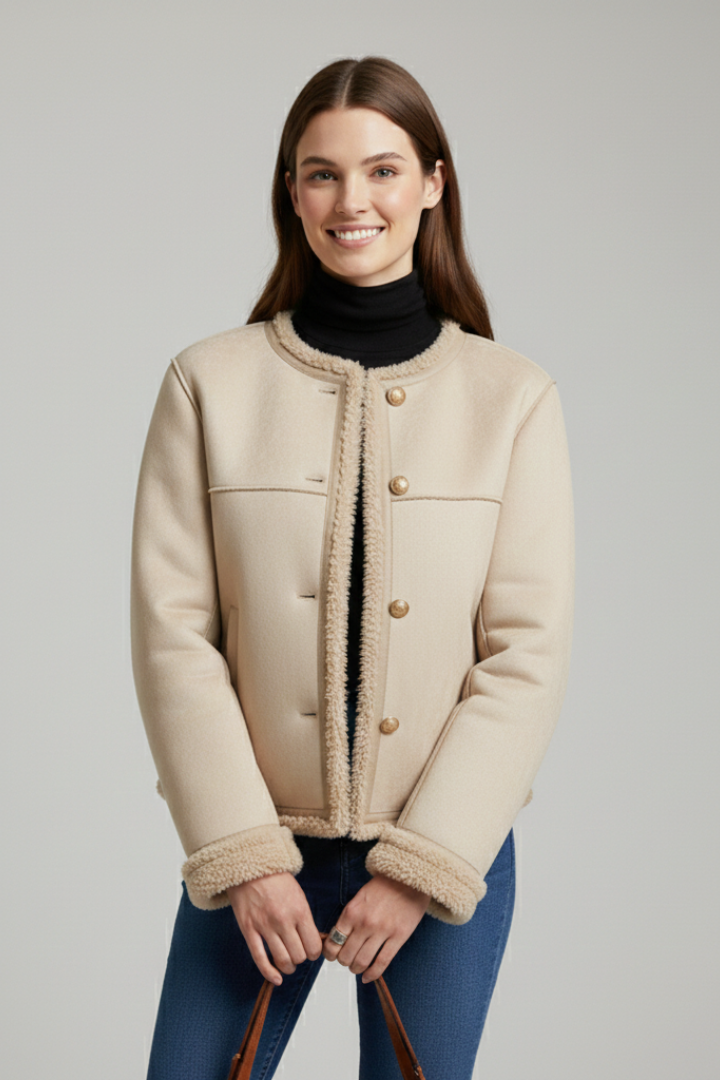 Women's contrast trim jacket – alternate angle