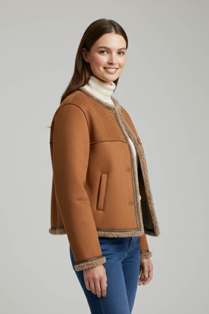 Button front jacket – styled outfit view