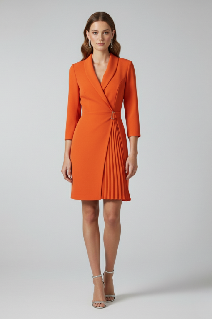 Women's Blazer Dress – Notched Collar Tailored Mini