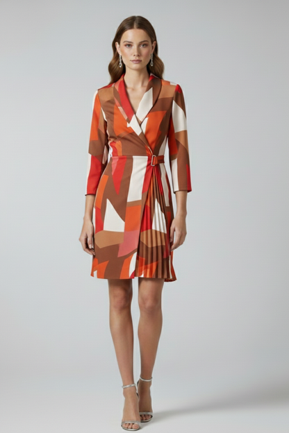 Women's Blazer Dress – Notched Collar Tailored Mini