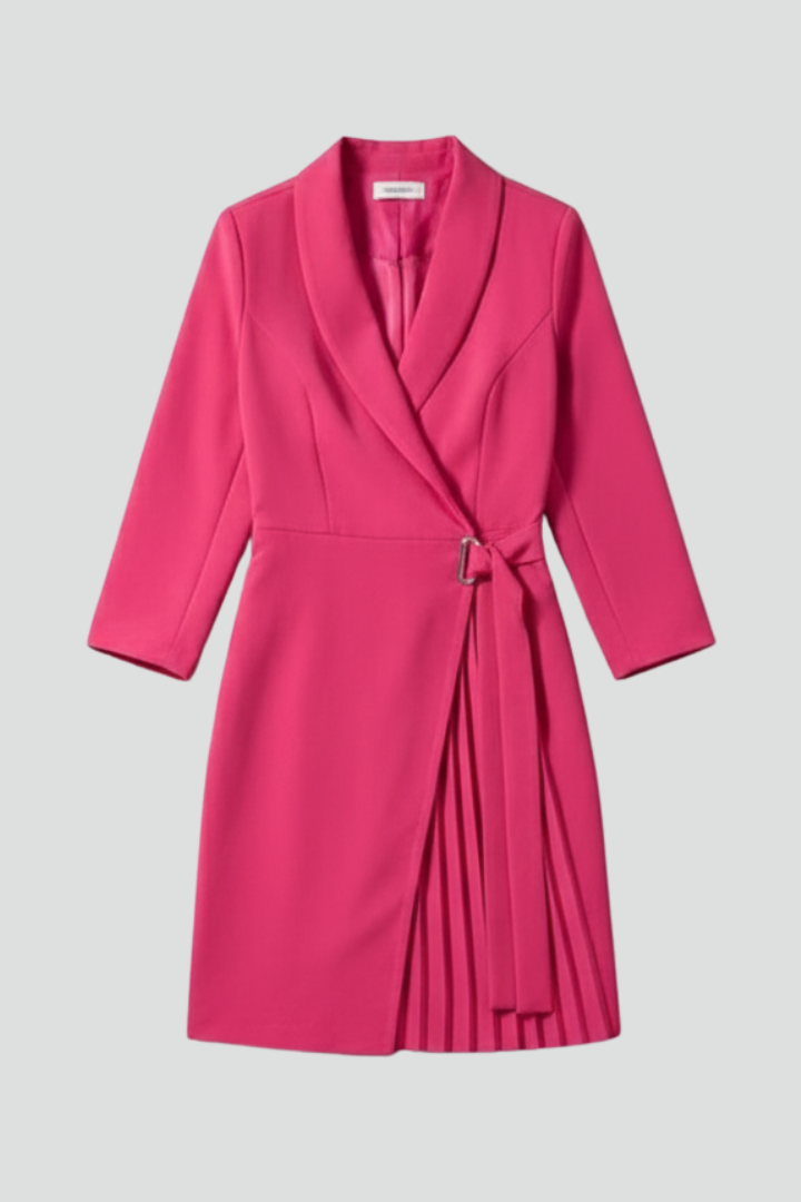 Women's Blazer Dress – Notched Collar Tailored Mini