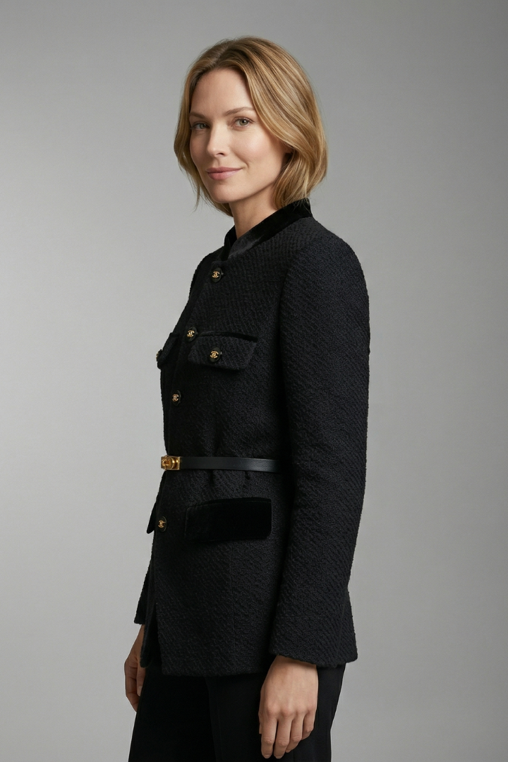 Women's Belted Blazer – Waist Tie Tailored Jacket