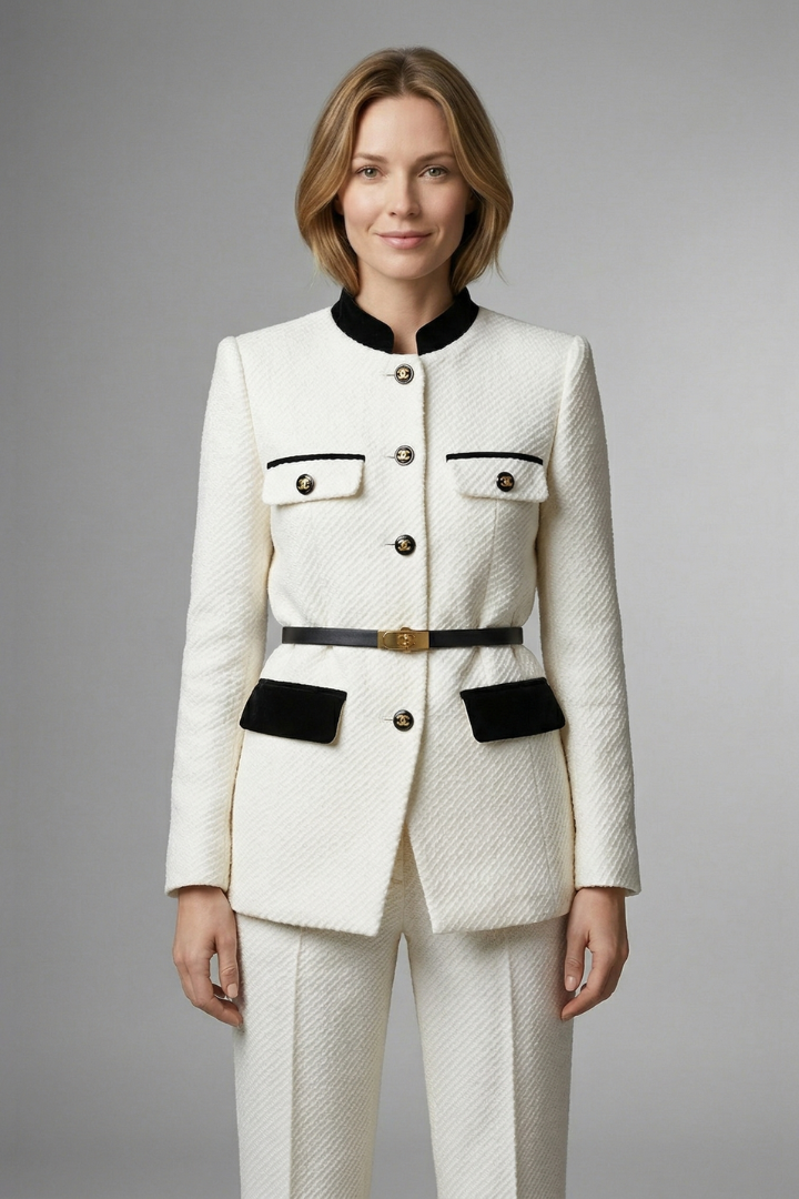 Women's Belted Blazer – Waist Tie Tailored Jacket