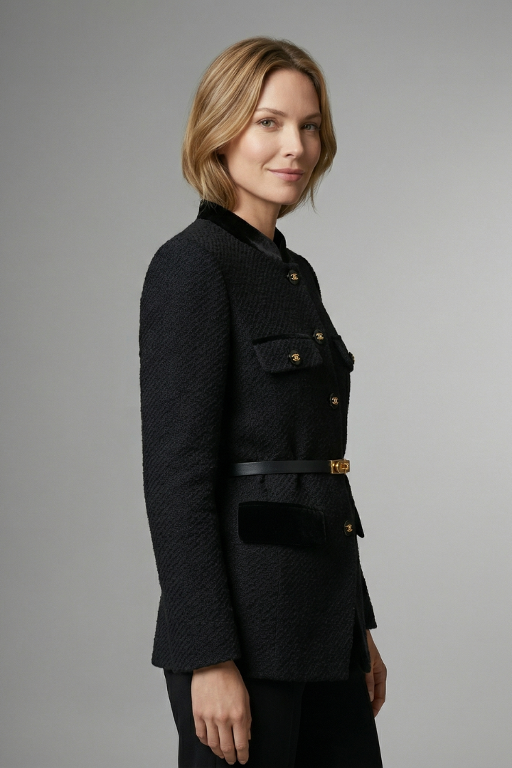 Women's Belted Blazer – Waist Tie Tailored Jacket