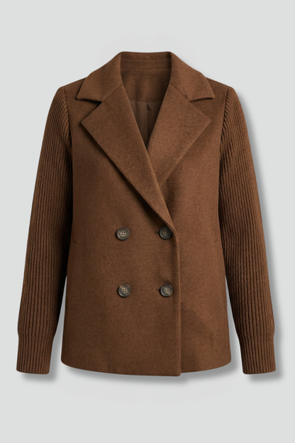 Women's Classic Blazer – Lapel Collar Button Front Jacket