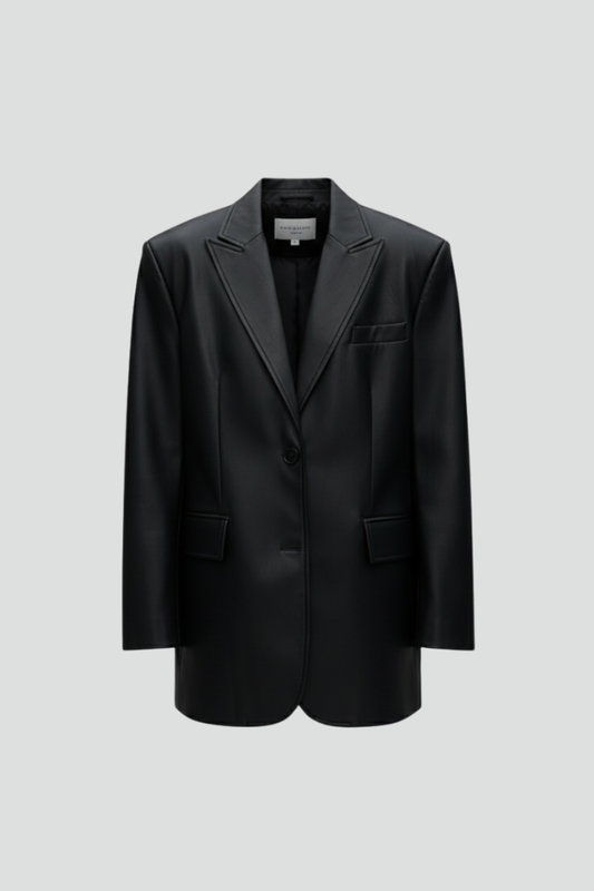 Women's Oversized Blazer – Notched Lapel Relaxed Fit