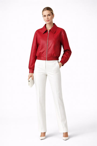 Elasticated hem bomber jacket – outfit styling