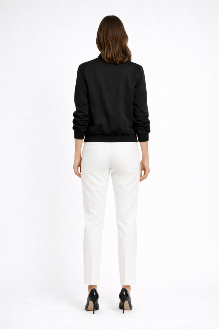 Ribbed trim bomber – alternate colour
