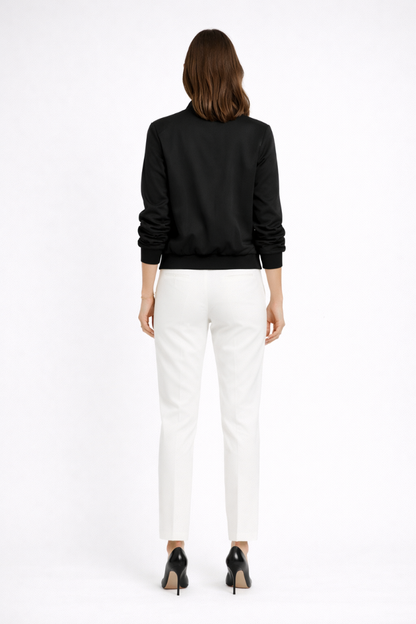 Ribbed trim bomber – alternate colour