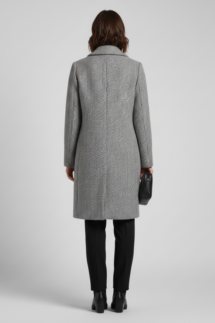 Blazer collar coat – back view