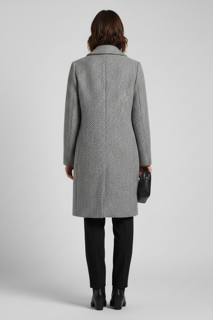 Blazer collar coat – back view