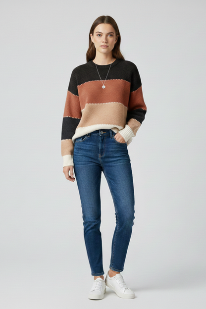 Relaxed fit knit – styled outfit view