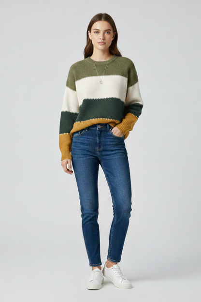 Women's striped knit – full view
