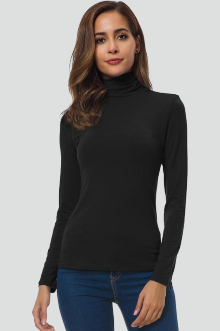 Women's knit sweater – ribbed cuff detail