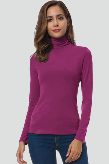 Women's Turtleneck Sweater – Classic Knit Pullover