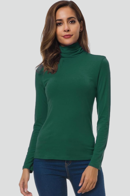 Women's Turtleneck Sweater – Classic Knit Pullover
