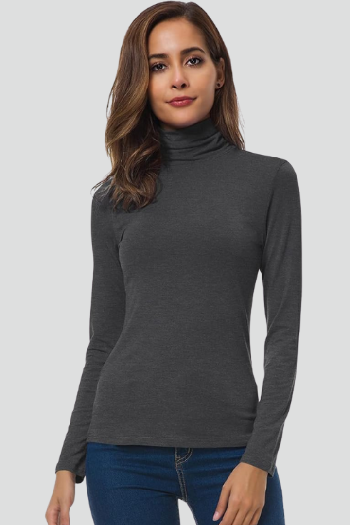 Women's Turtleneck Sweater – Classic Knit Pullover