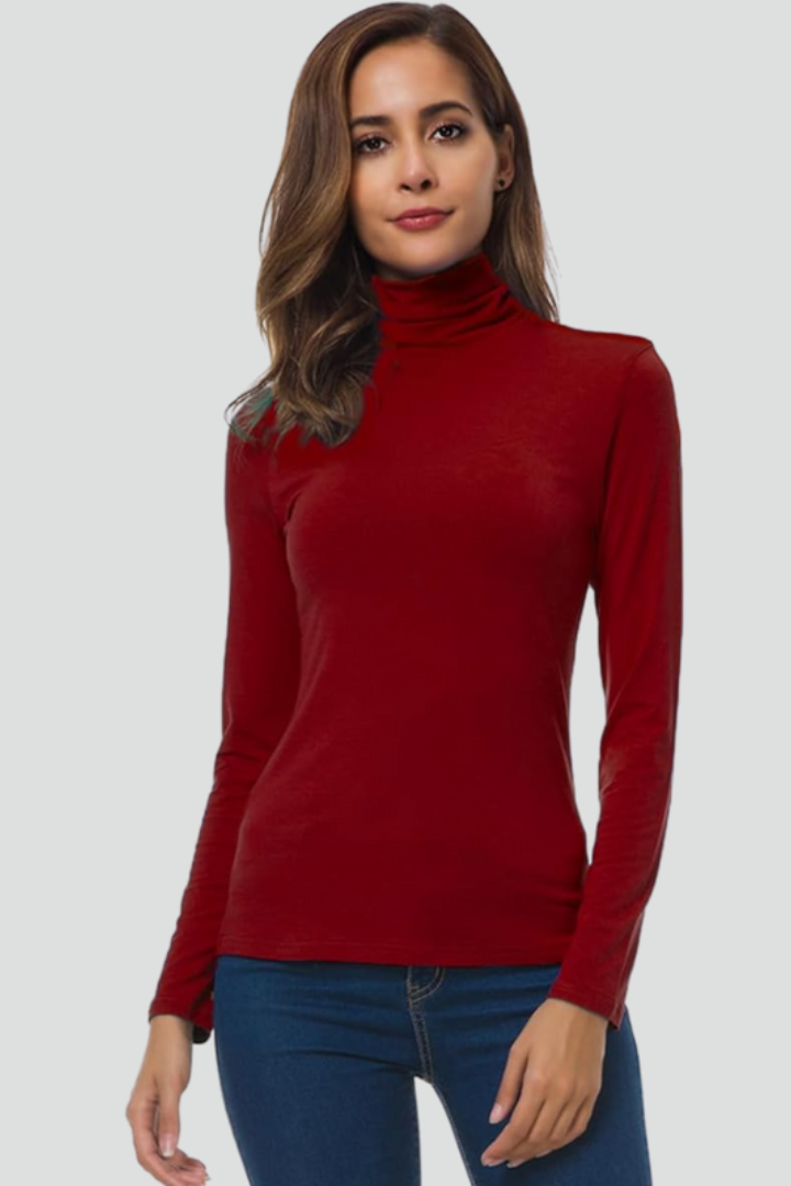 Classic turtleneck pullover – side view
