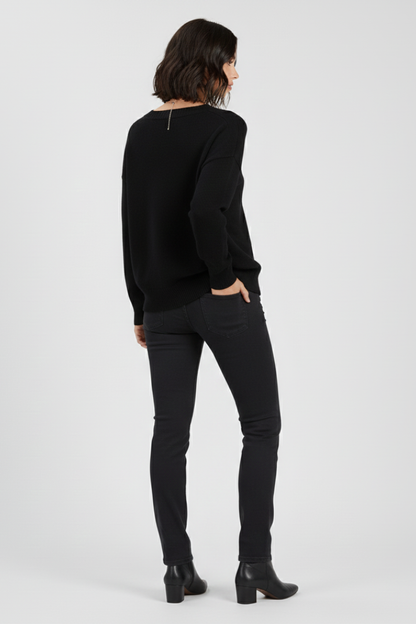 Women's pullover knitwear – neckline detail