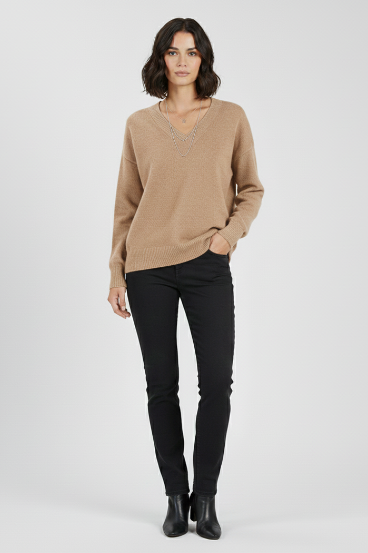 Women's v-neck knit – colour option