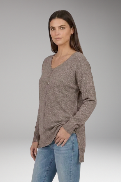 Women's chevron knit – back view