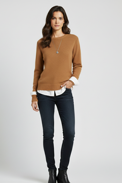 Women's round neck knit – full view