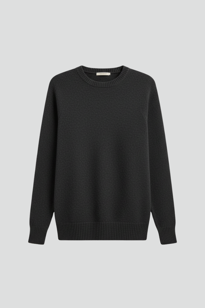 Women's knitted sweater – round neck front view