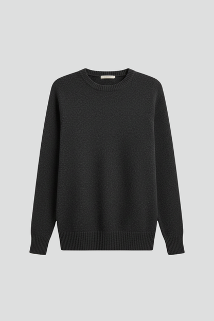 Women's knitted sweater – round neck front view