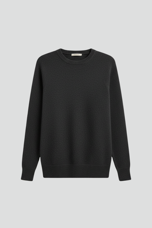 Women's knitted sweater – round neck front view
