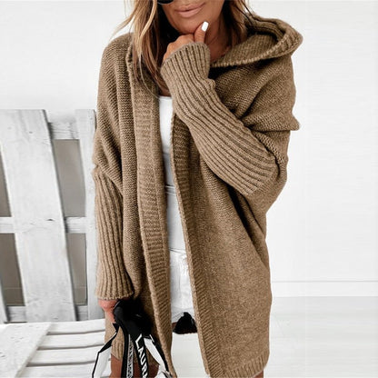 Women's longline cardigan – side view