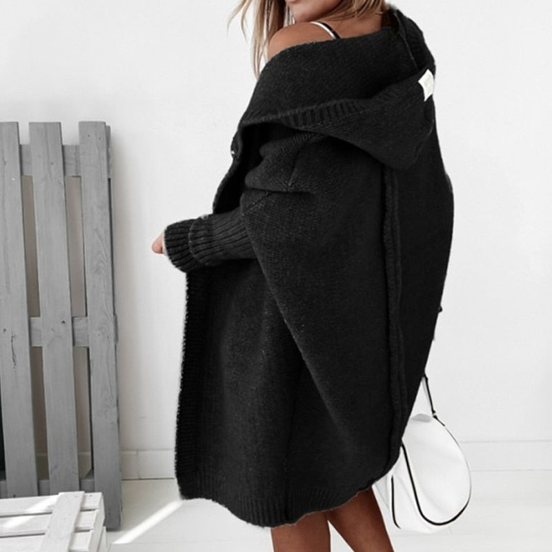 Women's cozy hooded layer – colour option