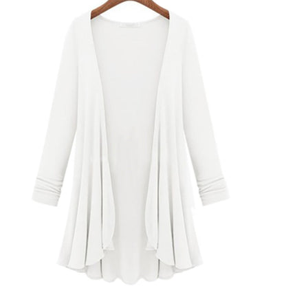 Ruffled cardigan – full view