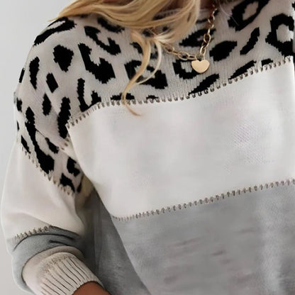 Leopard print knit – back view