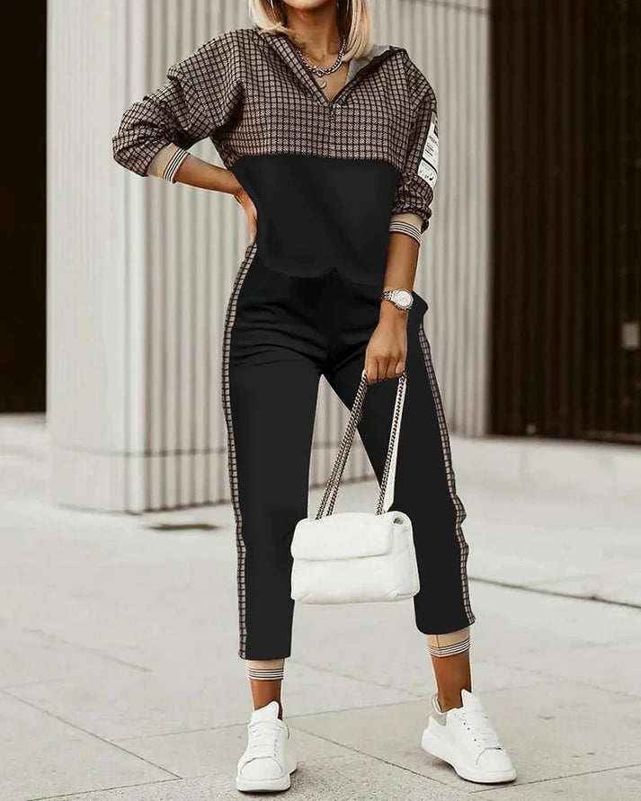 Women's Modern Tracksuit Set – Cozy Two-Piece Athleisure