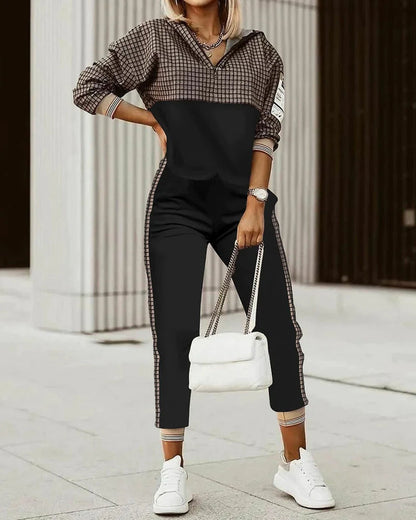Women's Modern Tracksuit Set – Cozy Two-Piece Athleisure