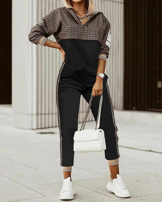 Women's Modern Tracksuit Set – Cozy Two-Piece Athleisure