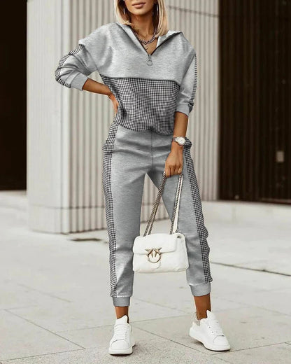 Women's Modern Tracksuit Set – Cozy Two-Piece Athleisure