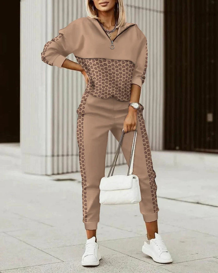 Women's Modern Tracksuit Set – Cozy Two-Piece Athleisure