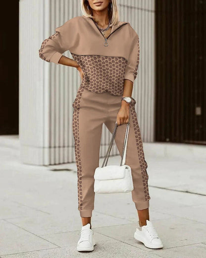 Women's Modern Tracksuit Set – Cozy Two-Piece Athleisure