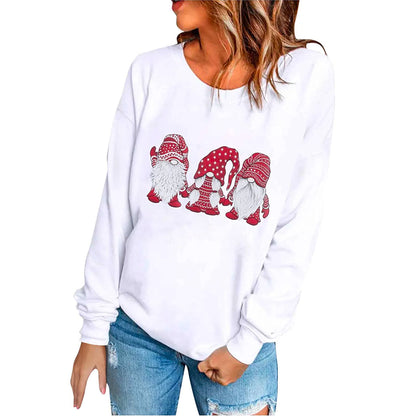 Holiday graphic sweater – festive print detail