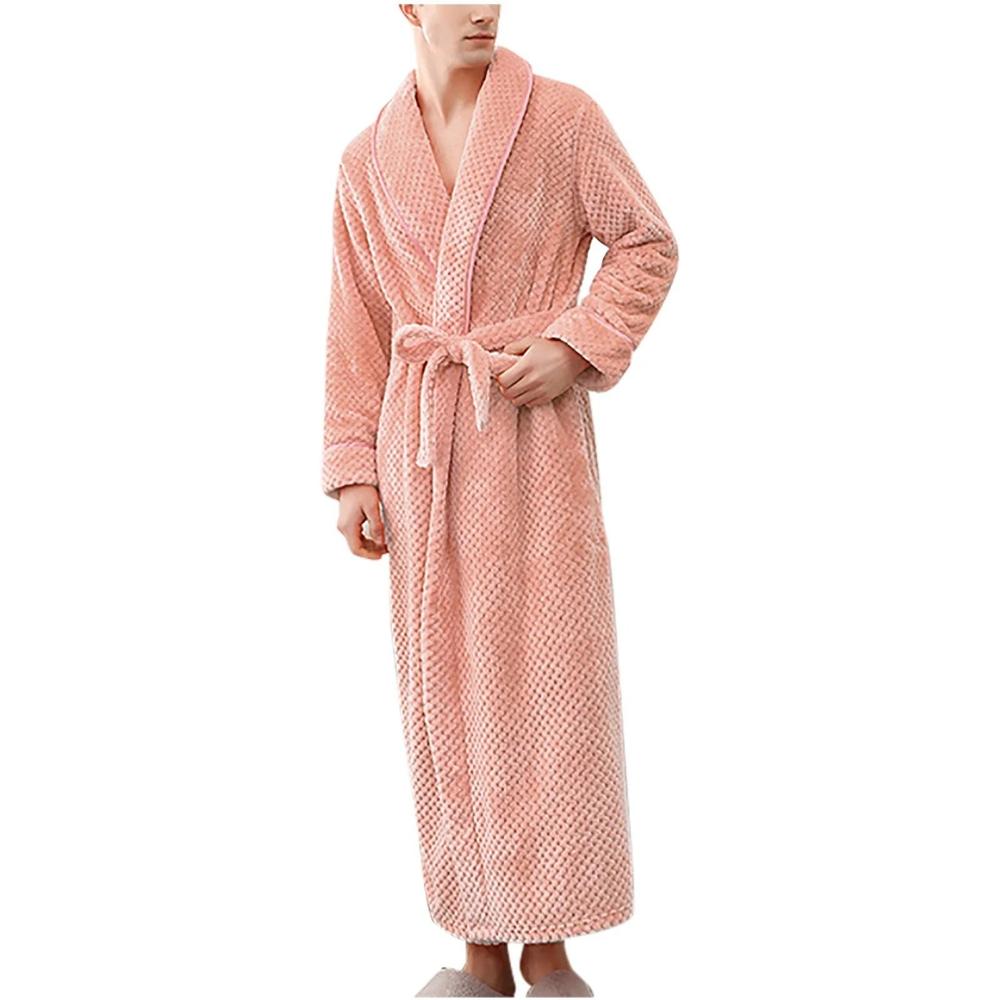 Women's Fleece Bathrobe – Warm Hooded Dressing Gown