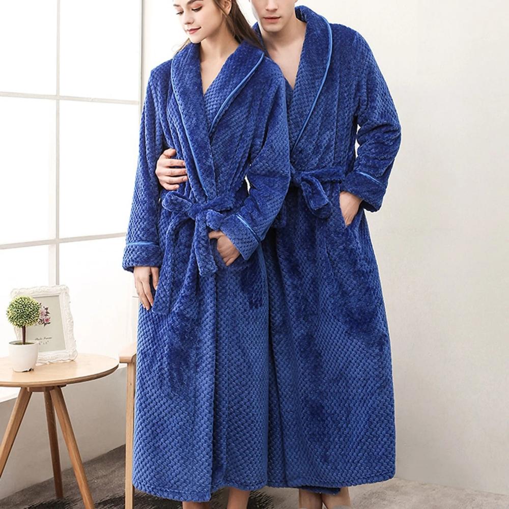 Women's Fleece Bathrobe – Warm Hooded Dressing Gown