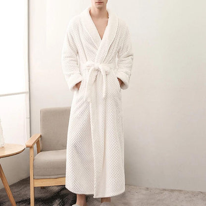 Women's Fleece Bathrobe – Warm Hooded Dressing Gown