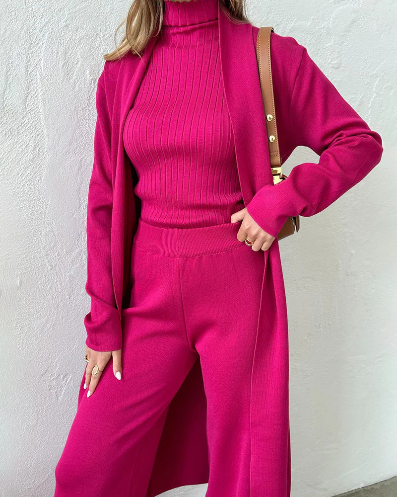 Women's Elegant Three-Piece Co-Ord – Coordinated Outfit Set