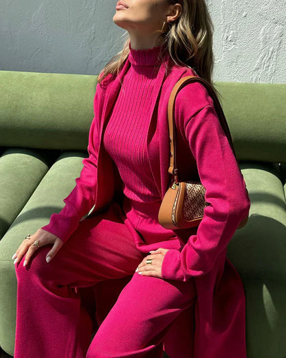 Women's Elegant Three-Piece Co-Ord – Coordinated Outfit Set