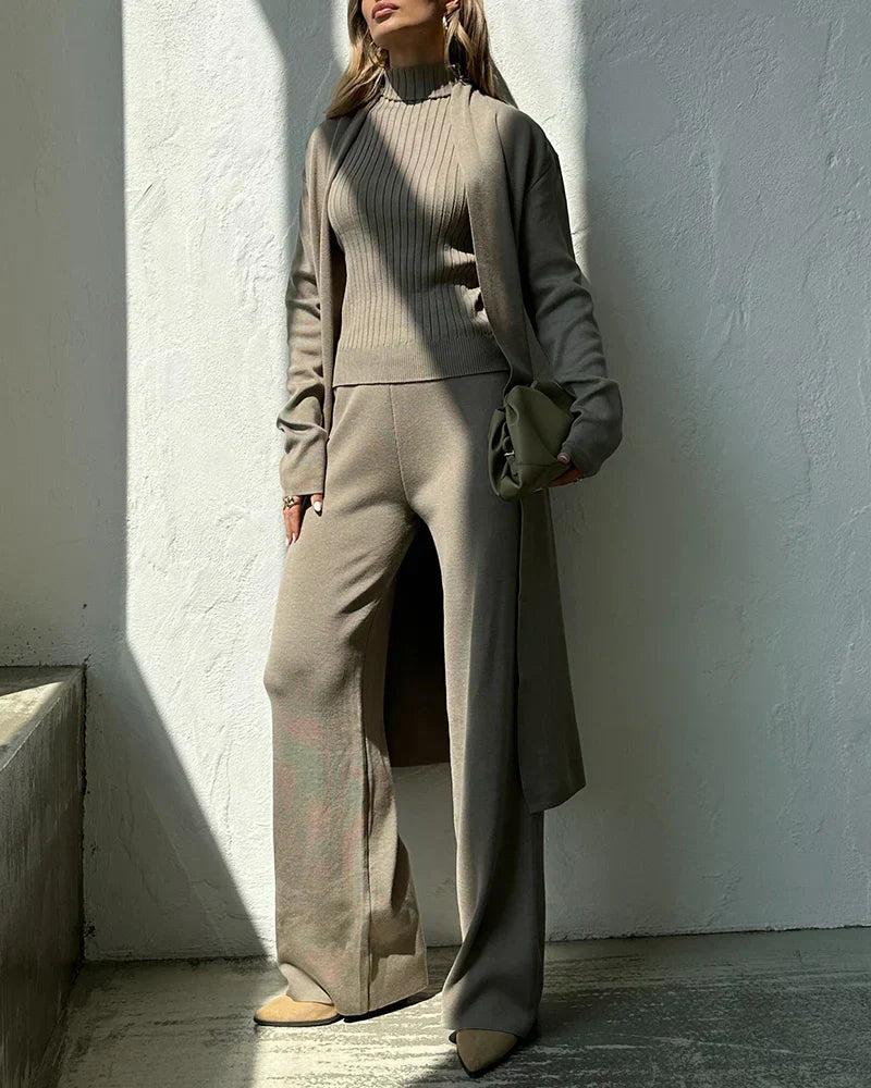 Women's Elegant Three-Piece Co-Ord – Coordinated Outfit Set